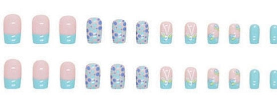 Turquoise & Green with Butterflies - Square #W508