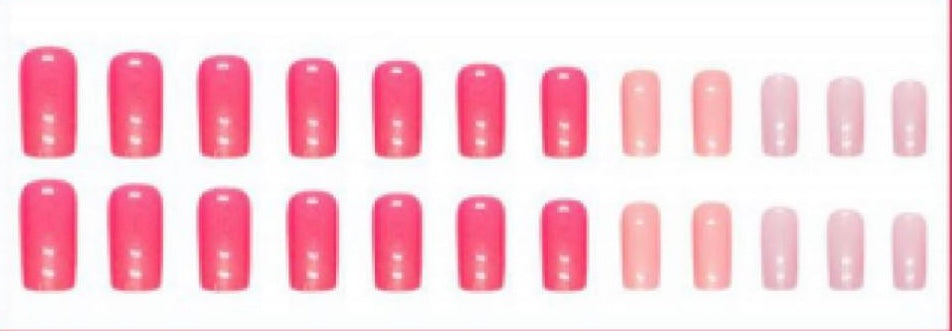 Shades of Pink - Square Press on Nails #W960